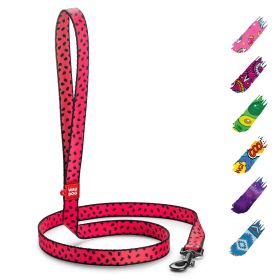 Nylon Dog Leash for Small Dogs and Medium Dogs 4 Ft x 4/5 inch Wide Strong Dog Leash Heavy Duty Dog Leashes for Small Boy Girl Dogs Watermelon Co